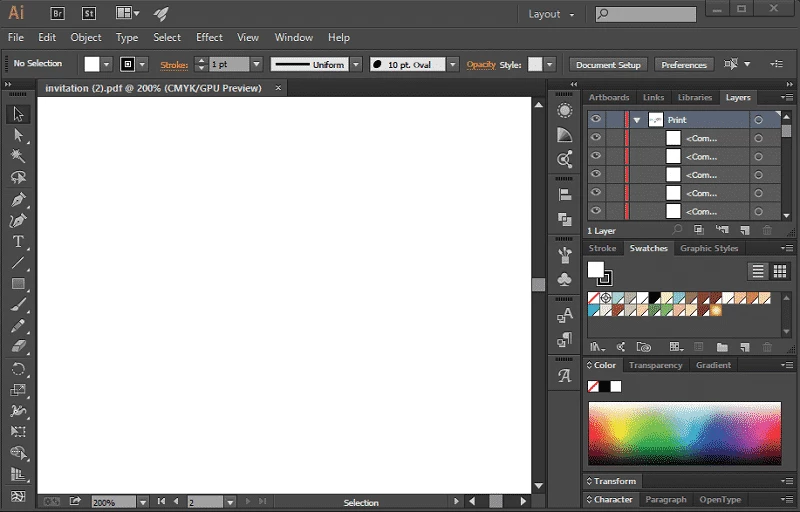 Adobe Illustrator — στιγμιότυπο οθόνης 4
